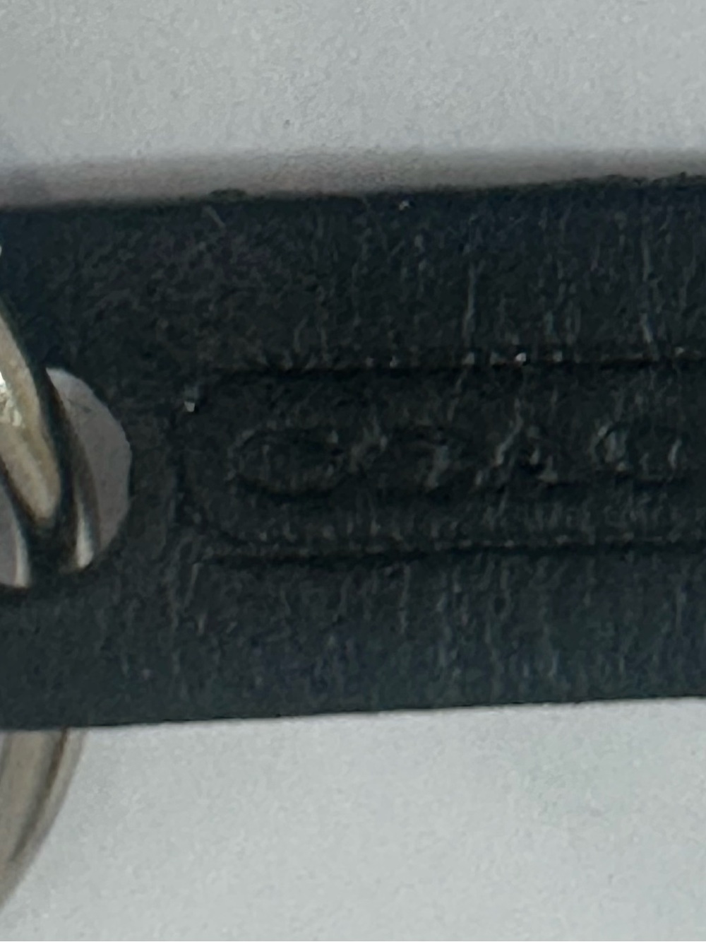 COACH Vintage Signature RARE Key Fob Black/White Teardrop Y2K Mini Coach tag - Picture 2 of 3